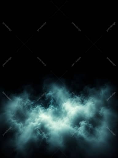 Textura de Fundo com Sobreposição de Fumaça e Névoa Azul-Ciano
