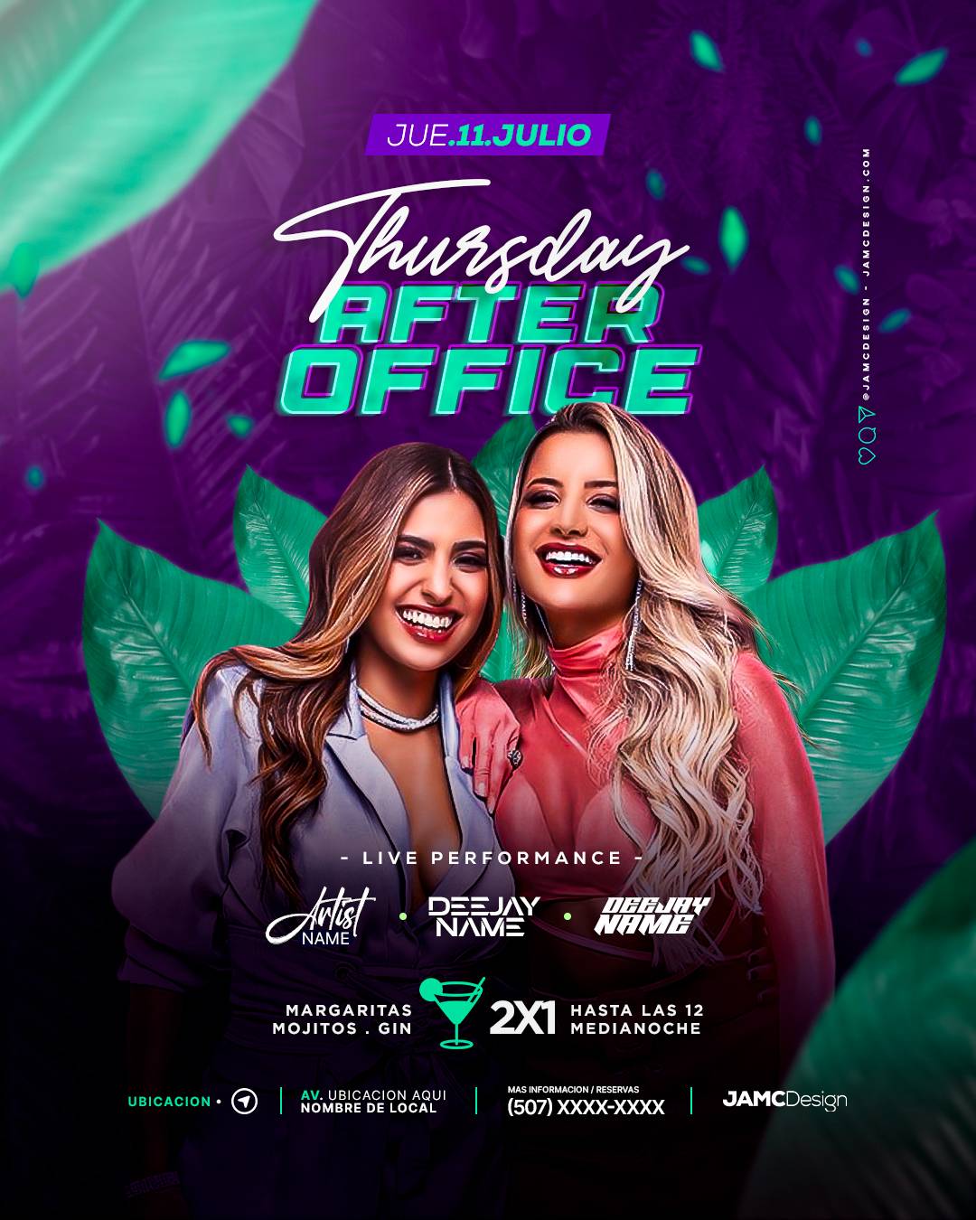 After Office Flyer Template PSD