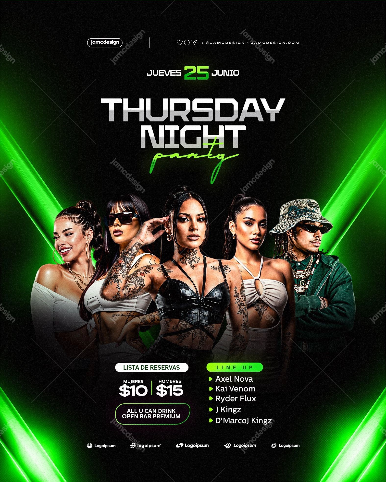 Thursday Night Flyer Template PSD Editable
