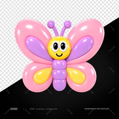 Happy Sun Balloon Character Isolated