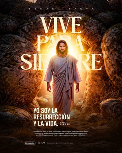Resurreccion De Jesus Flyer Template PSD