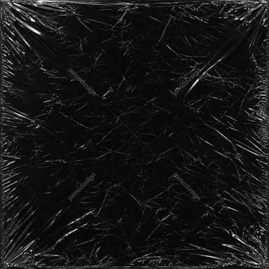 Clear Plastic Packaging Texture On Black