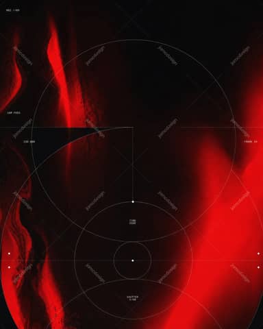 Fond D'affiche Cyber Caméra Hud Abstrait Rouge