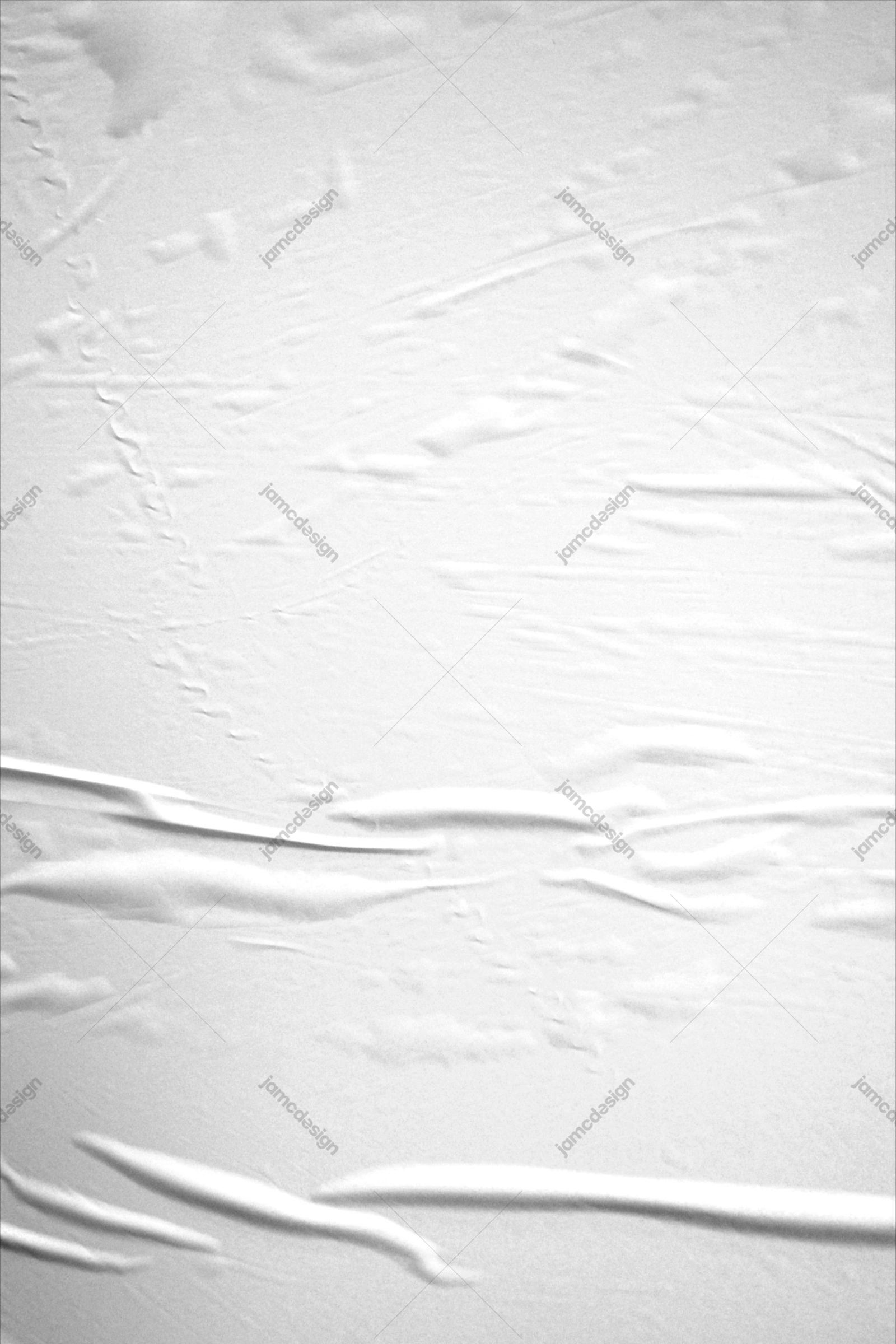 Minimal White Paper Crease Texture Background