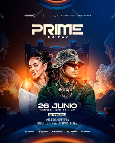Prime Friday Modelo de Flyer PSD Editável