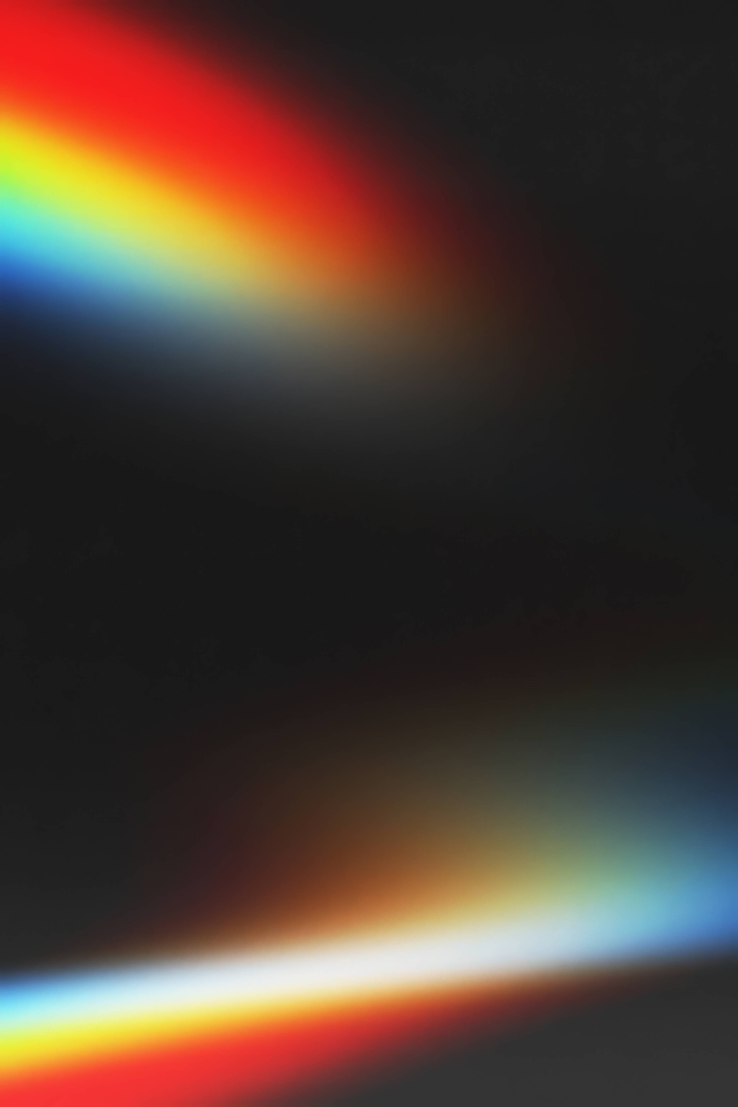 Cinematic Rainbow Prism Light Overlay Background