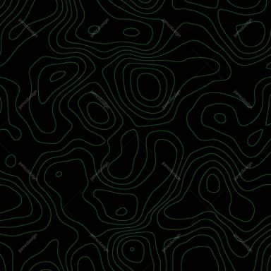 Fond de Motif de Lignes Topographiques Noir et Vert