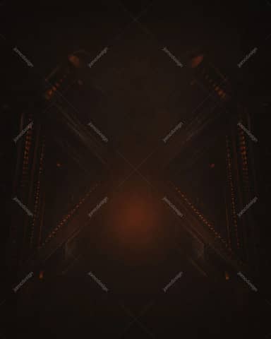 Fond Industriel Futuriste Orange Foncé