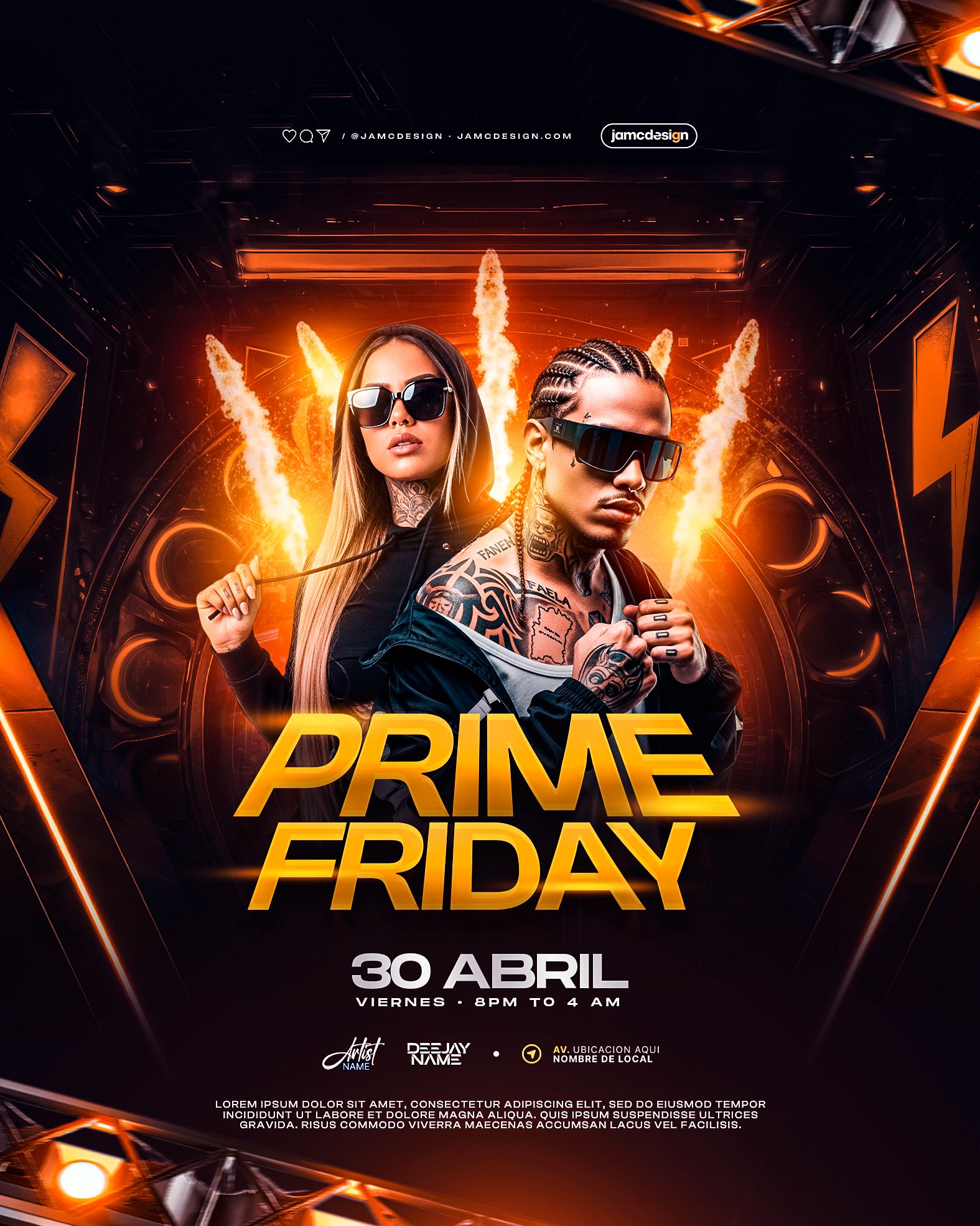 Prime Friday Flyer Template PSD Editable