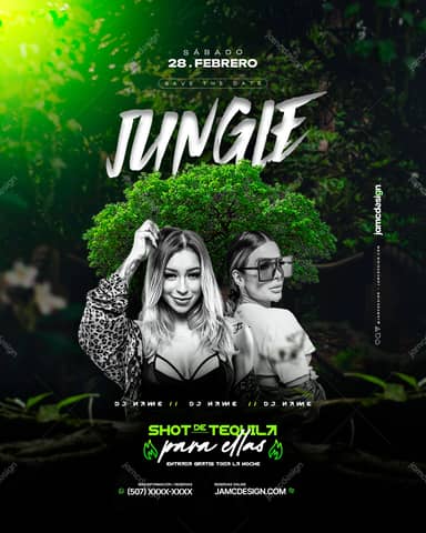 Modelo de Flyer Selva PSD