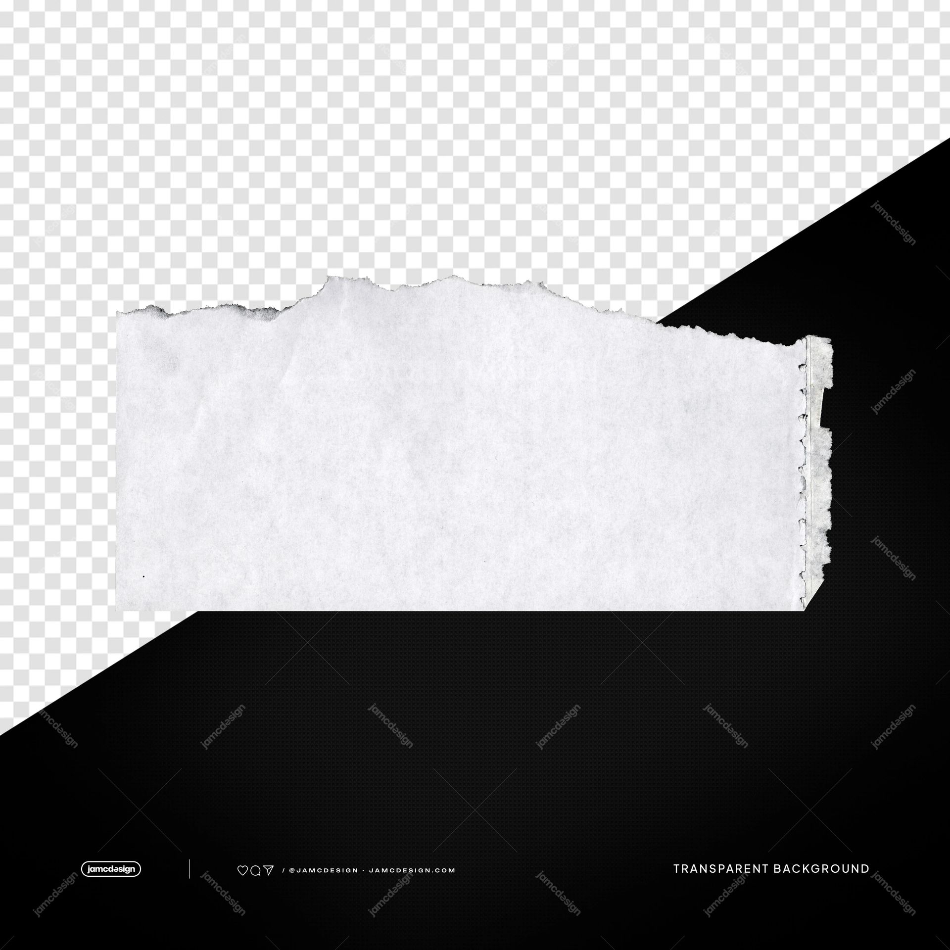 White Rough Torn Paper Strip Fibrous Surface Overlay PNG Transparent. White rough torn paper strip supplied as a PNG transparent object