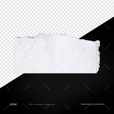 White Rough Torn Paper Strip Fibrous Surface Overlay PNG Transparent