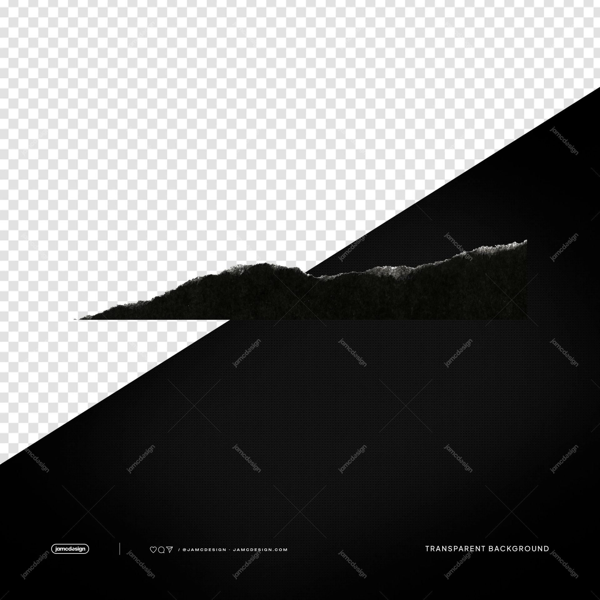 Black Rough Torn Paper Edge Monochrome Accent PNG Transparent. Black rough torn paper edge supplied as a PNG transparent object