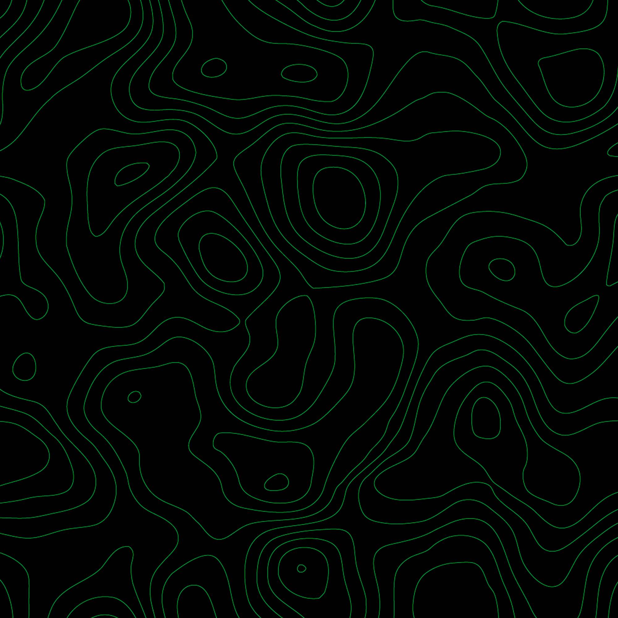Black And Green Topographic Map Line Pattern Background
