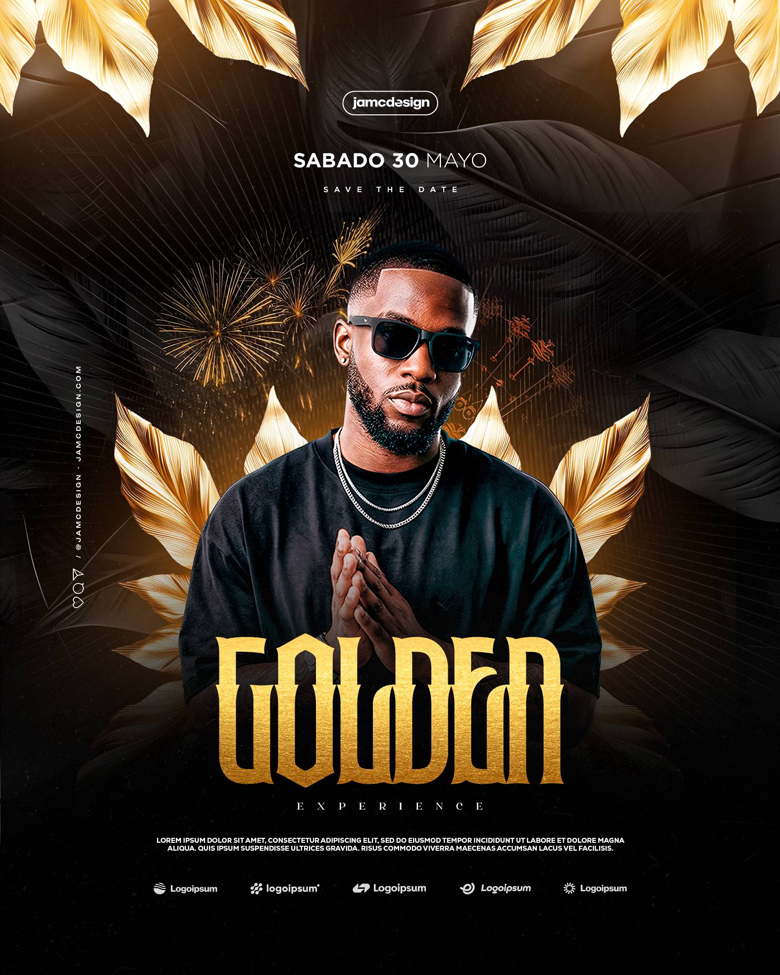 Golden Experience Flyer Template PSD Editable