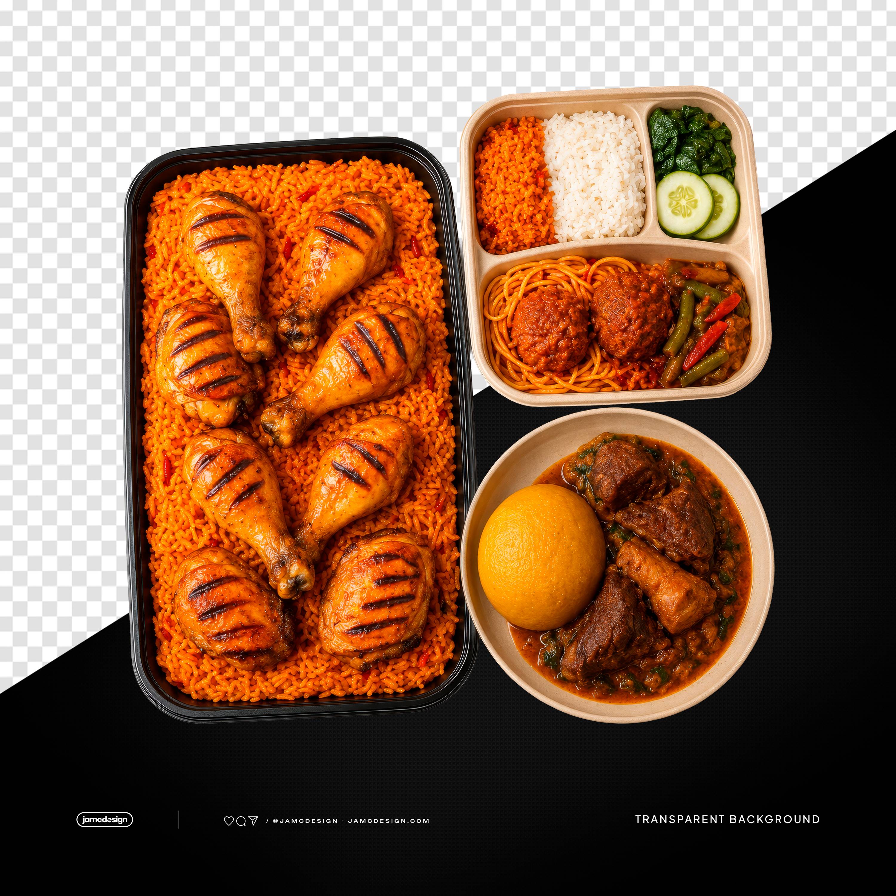 Delicious Food Plates PNG Transparent Background