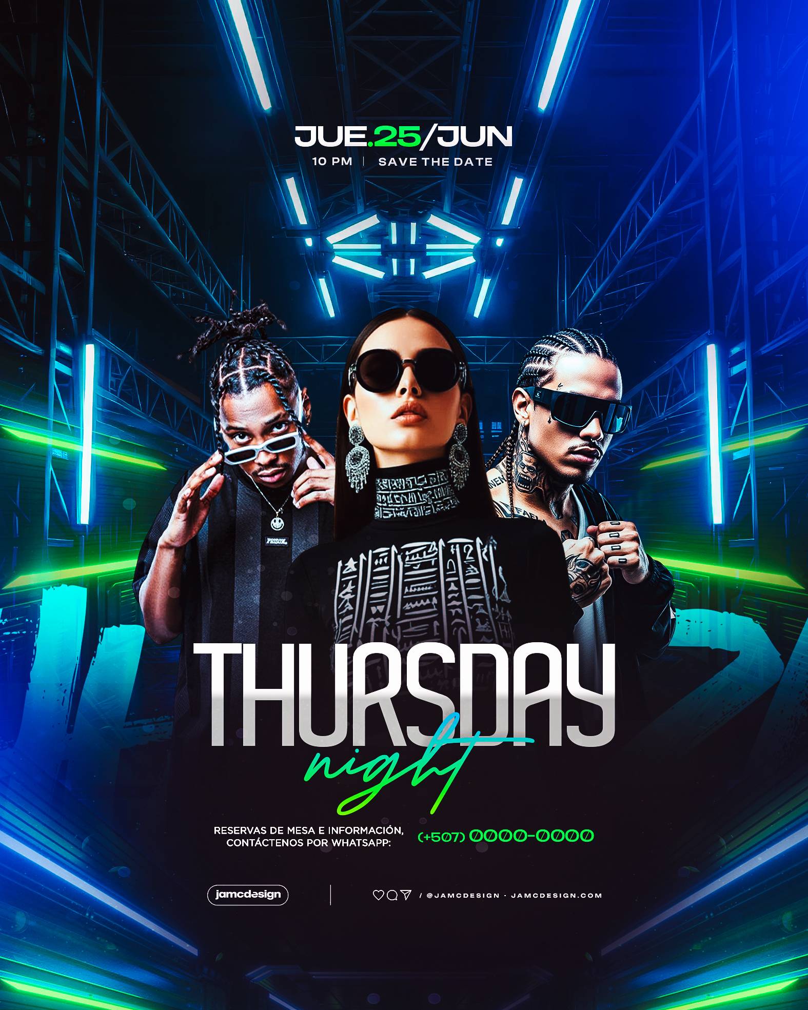 Thursday Night Flyer Template PSD Editable