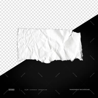 White Wrinkled Paper Strip Deep Creases PNG Transparent