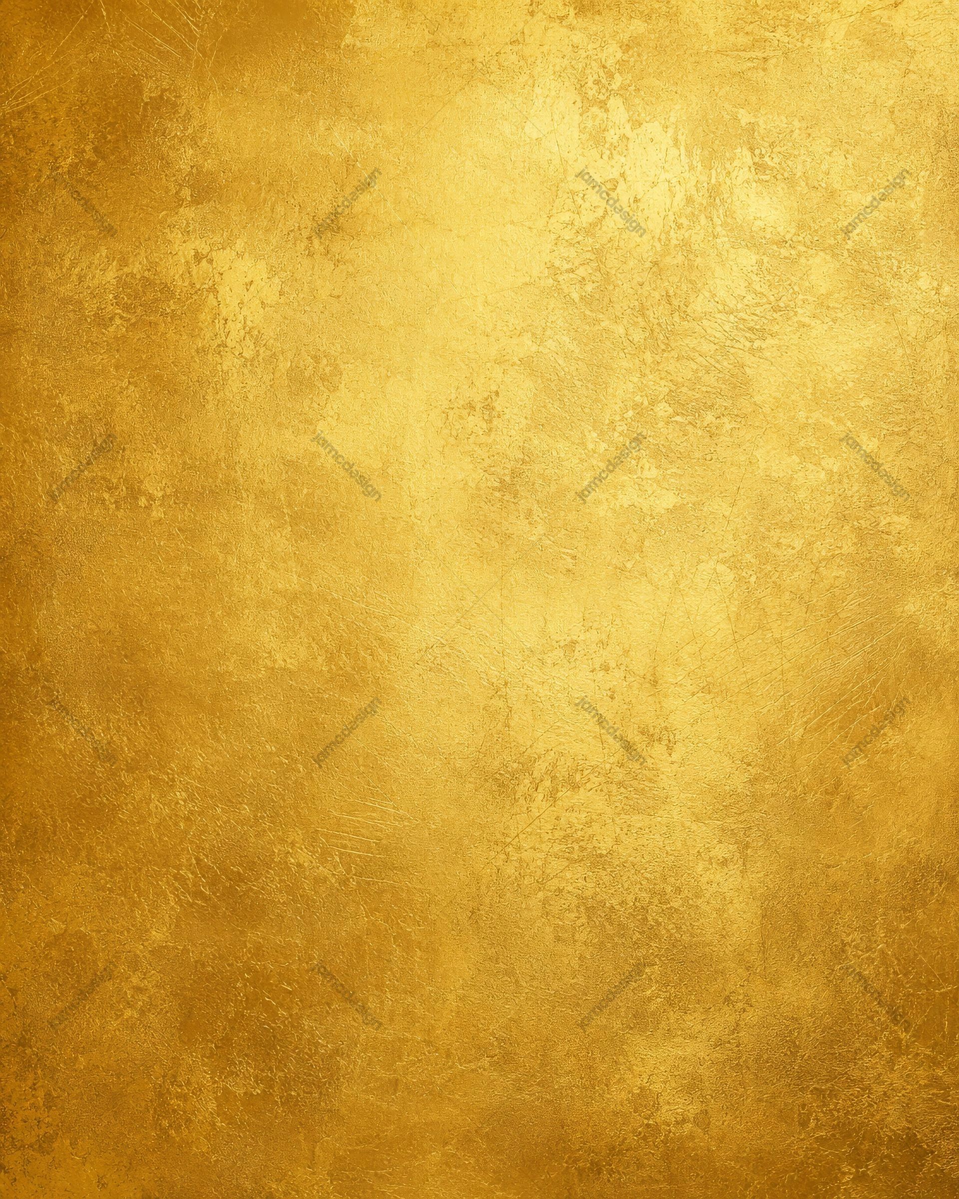 Abstract Gold Foil Texture Background. Gold foil texture supplied as a JPG background, with a warm golden surface showing patchy brush marks