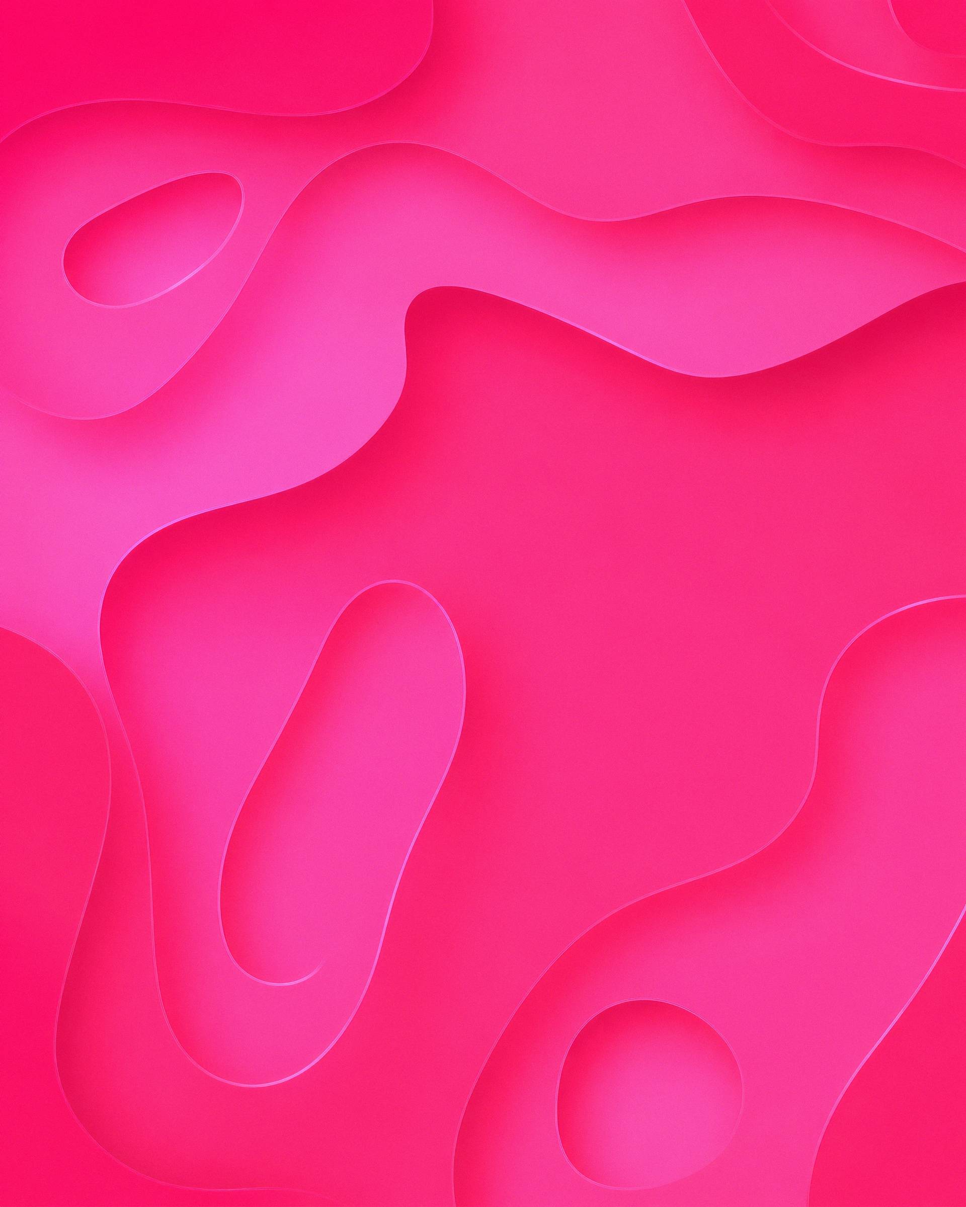Pink Abstract Liquid Shapes Background