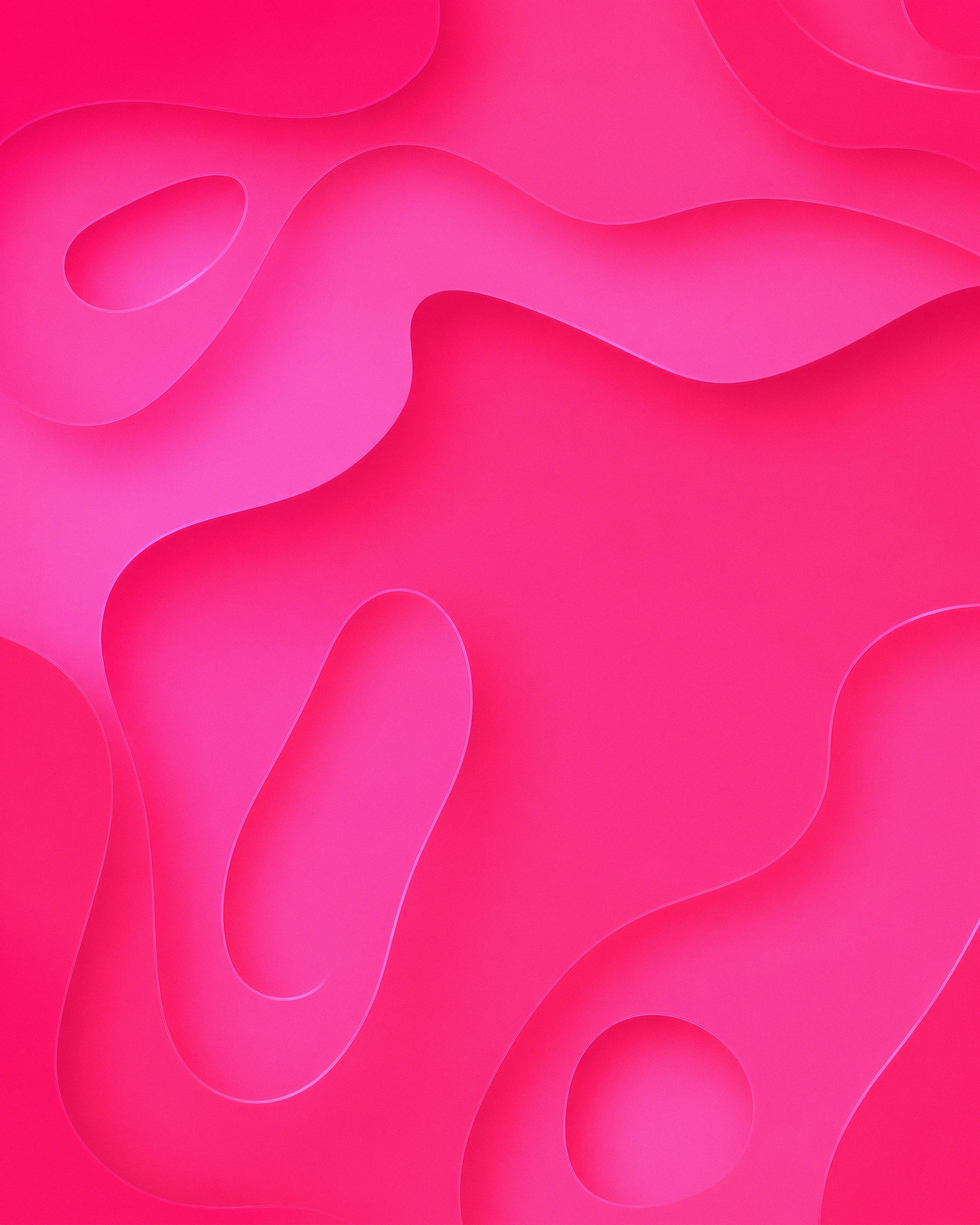 Pink Abstract Liquid Shapes Background
