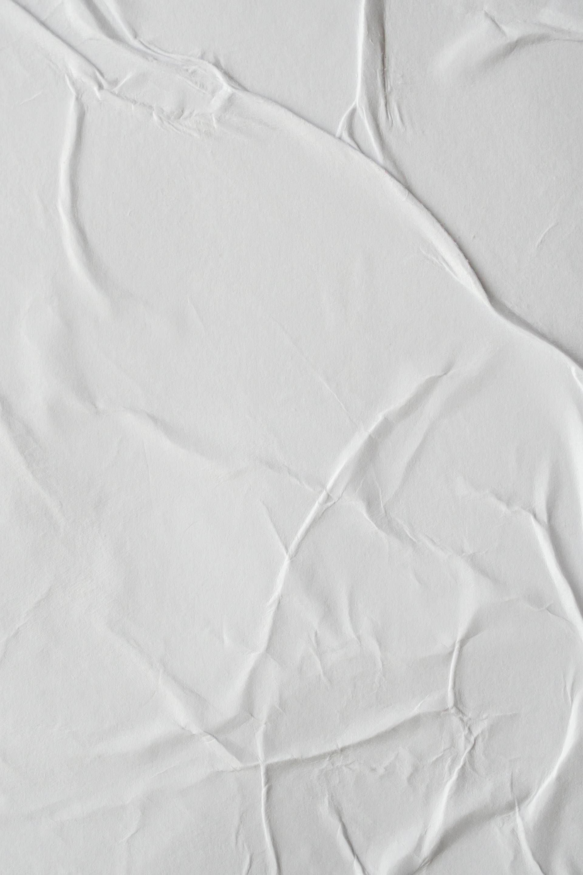 Minimal White Fabric Crease Background