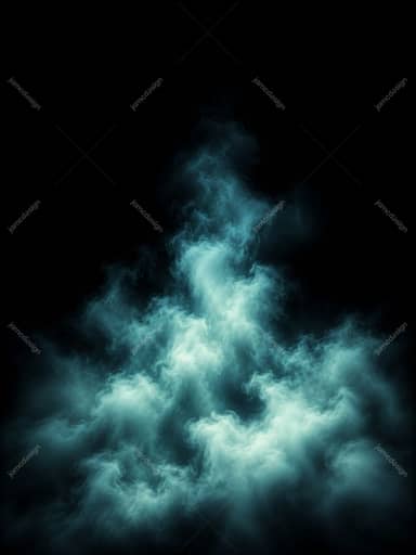 Fundo Escuro Vertical de Montanha de Fumaça Turquesa Luminosa