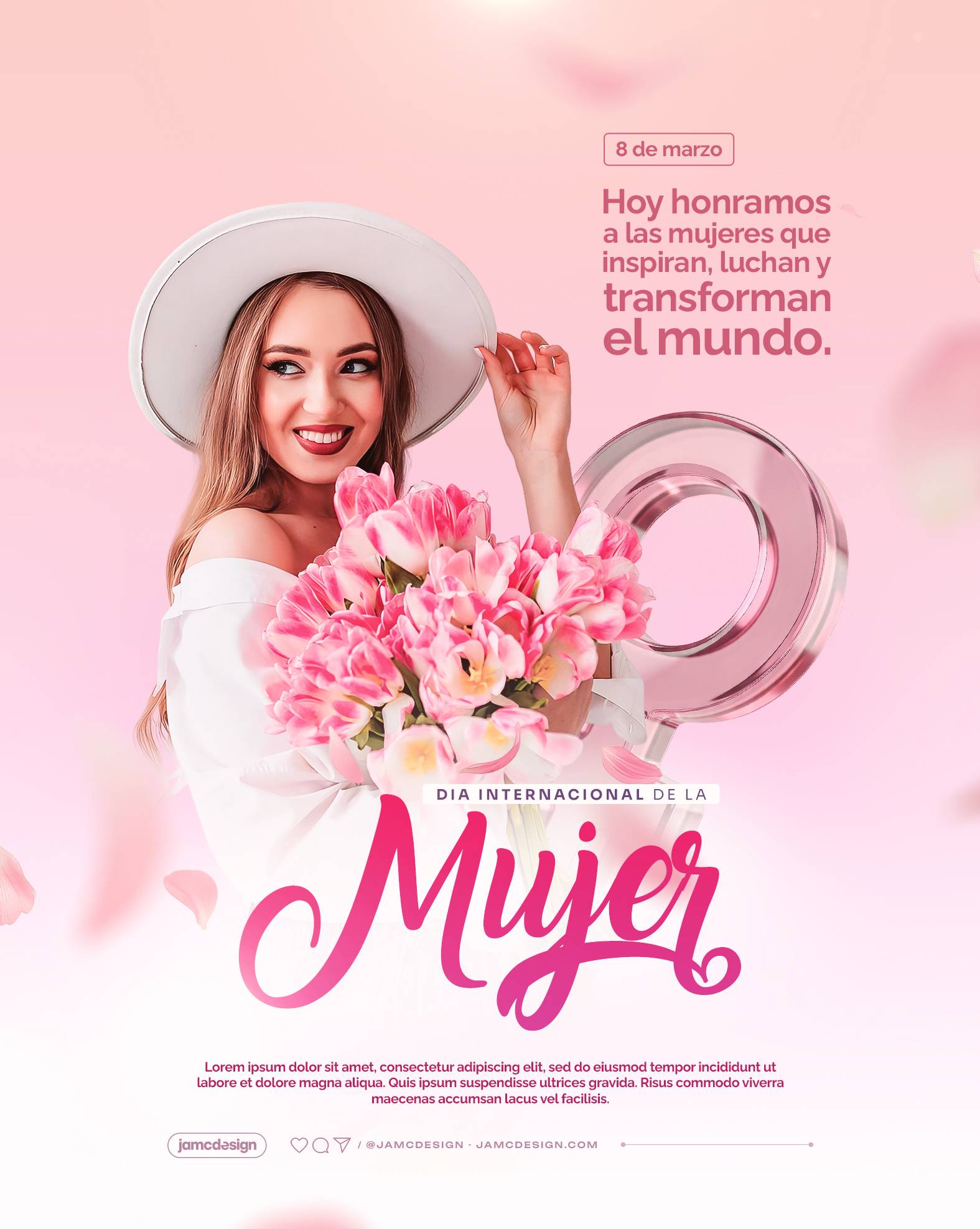 Dia De La Mujer Flyer Template PSD