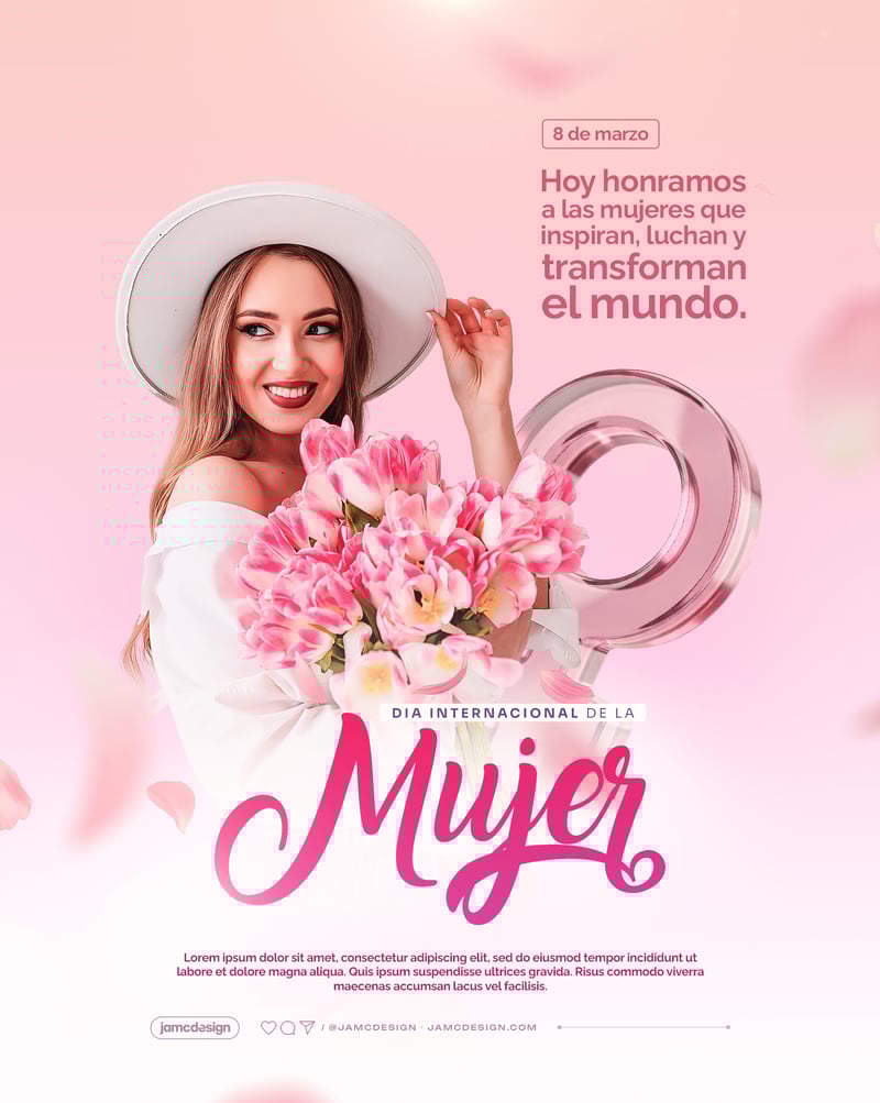 Dia De La Mujer Flyer Template PSD
