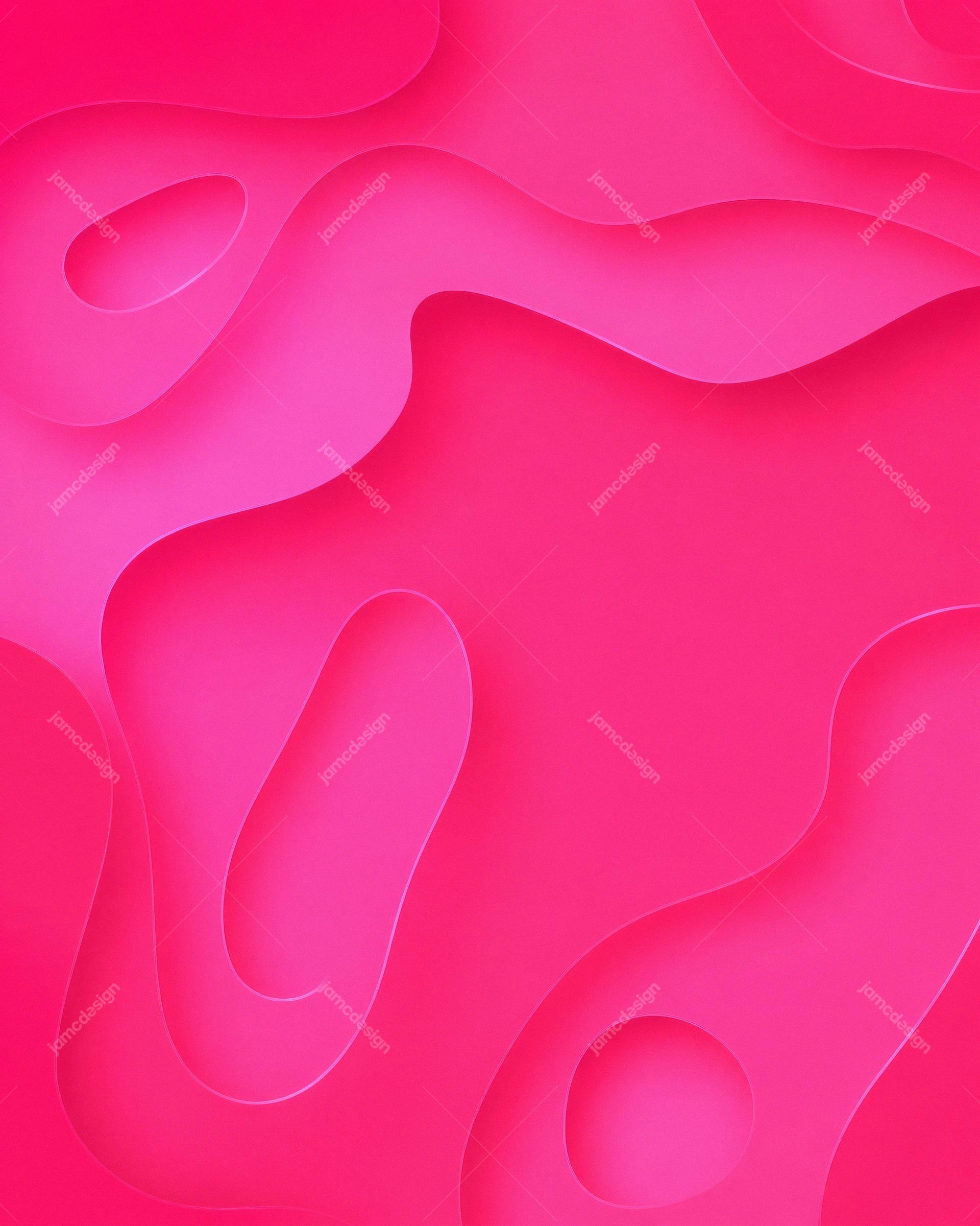 Pink Abstract Liquid Shapes Background