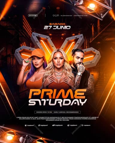 Prime Saturday Modelo de Flyer PSD Editável