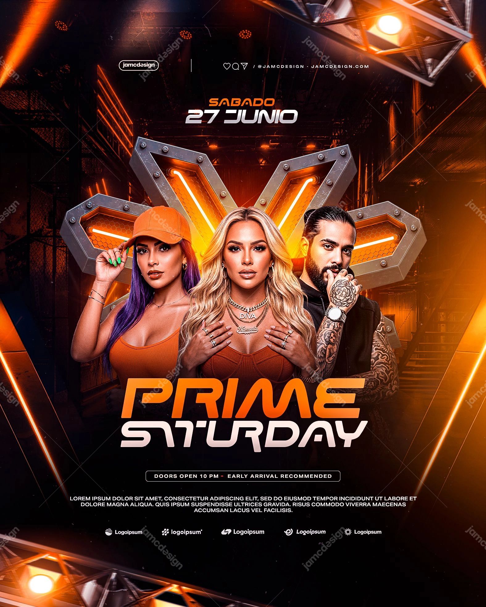 Prime Saturday Flyer Template PSD Editable