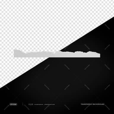 White Rough Torn Paper Edge Uneven Strip PNG Transparent