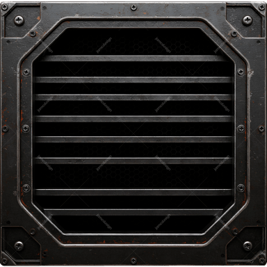 Square Octagonal Metal Grille PNG Transparent