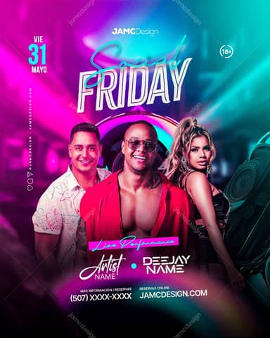 Social Friday Modelo de Flyer PSD