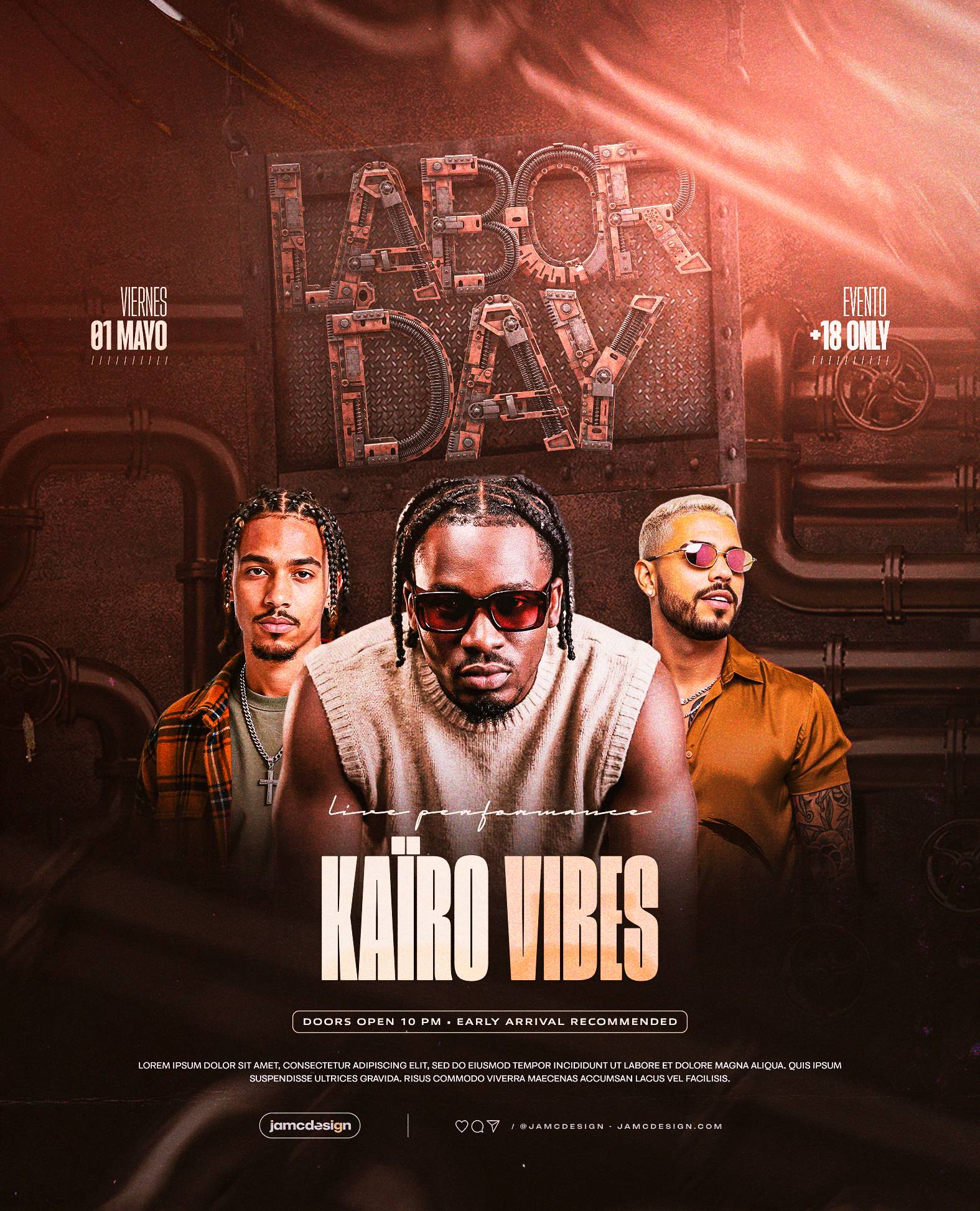 Labor Day Flyer Template PSD Editable