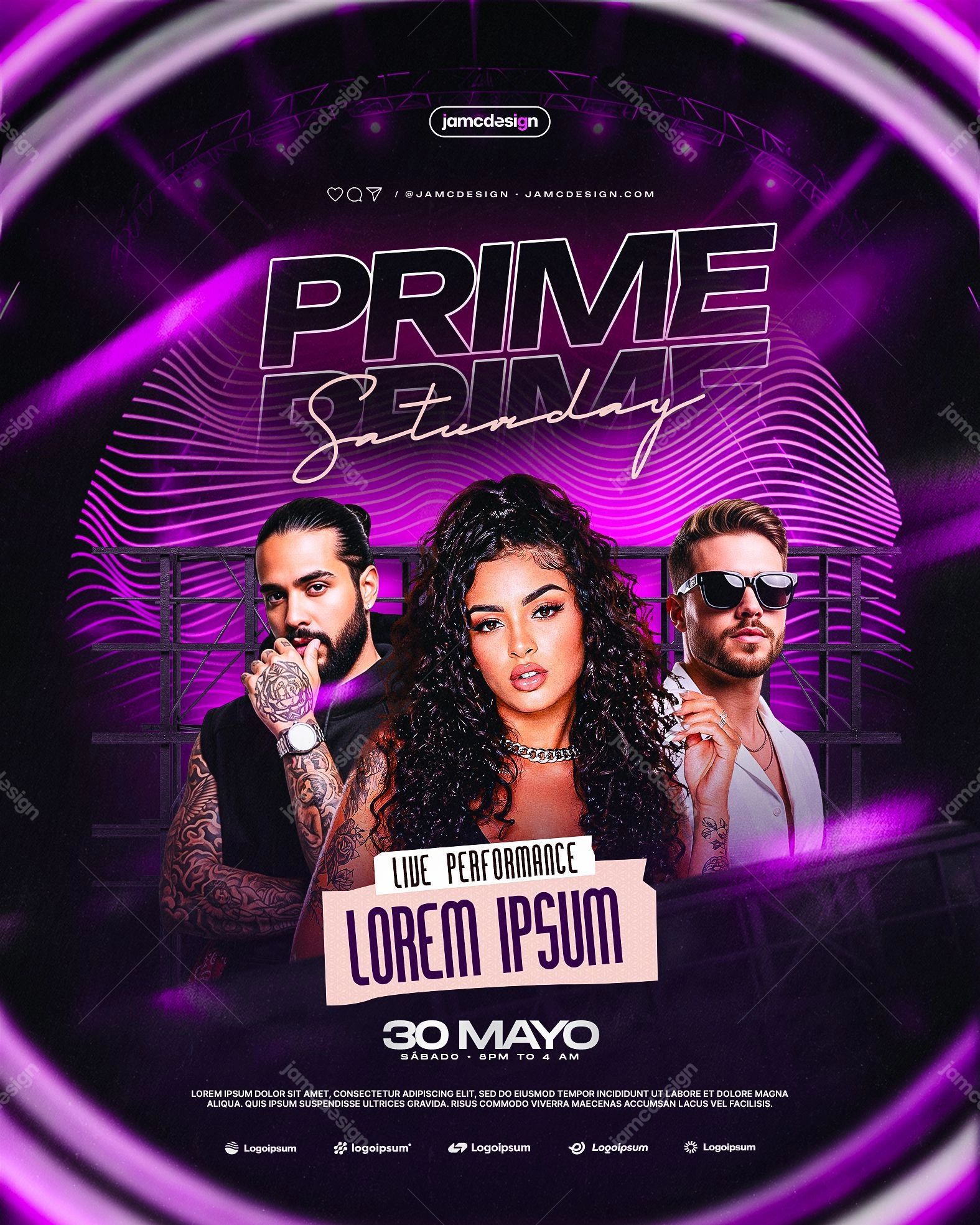 Prime Saturday Flyer Template PSD Editable