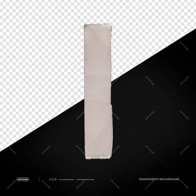 Vertical Beige Paper Strip Cream Wrinkled Material PNG Transparent
