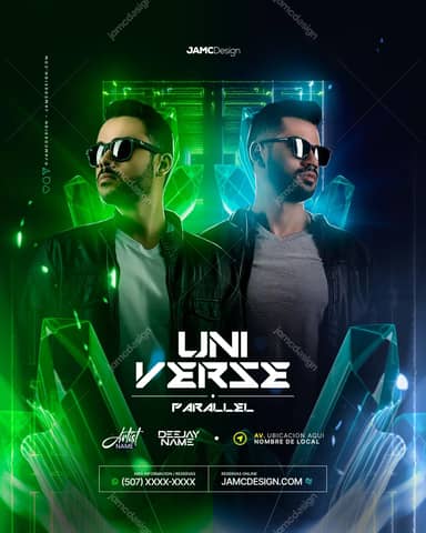Modelo de Flyer Universe Parallel PSD