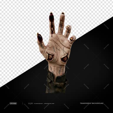 Zombie Hand With Eye In Palm Horror Transparent Object PNG