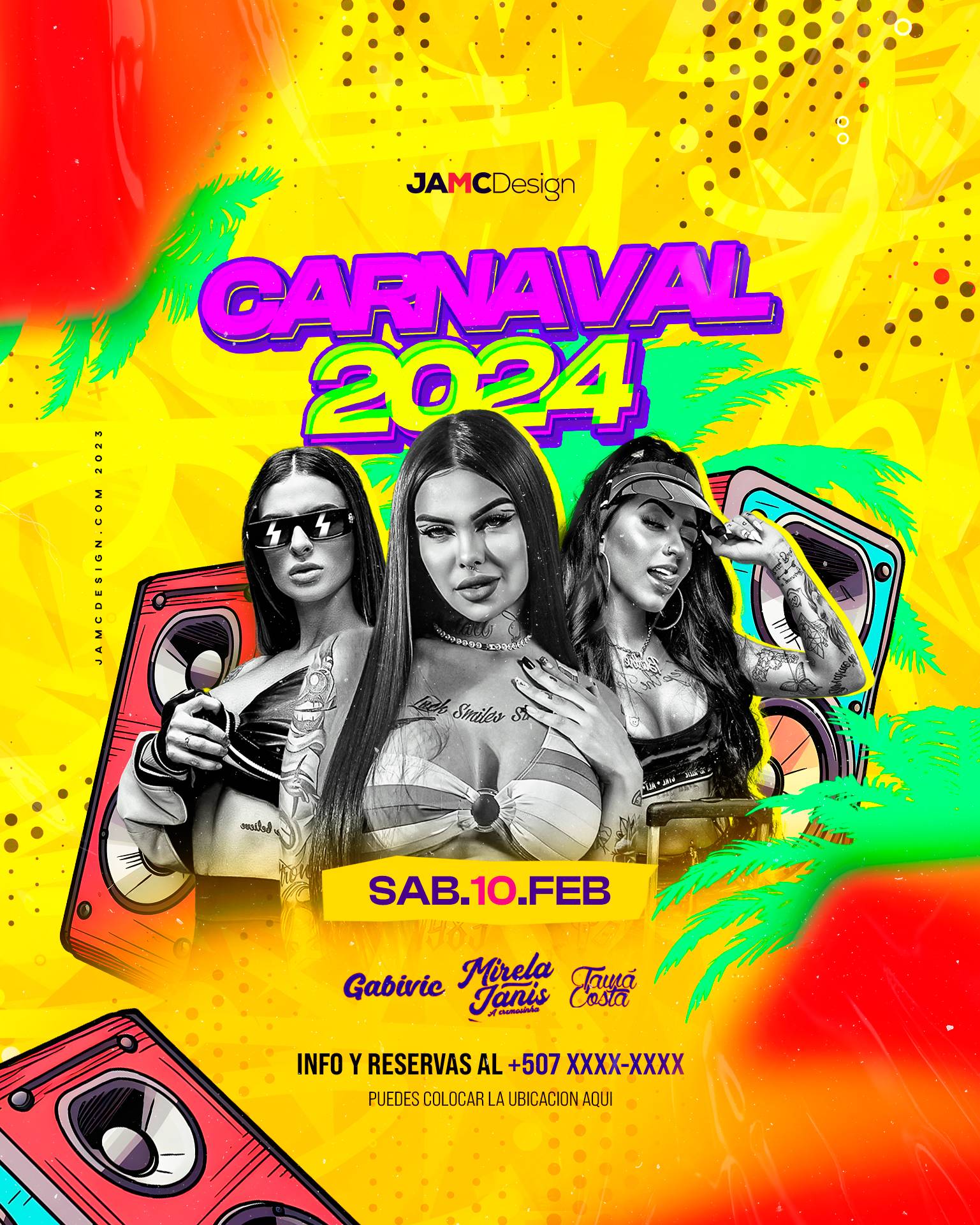 Carnaval Flyer Template PSD