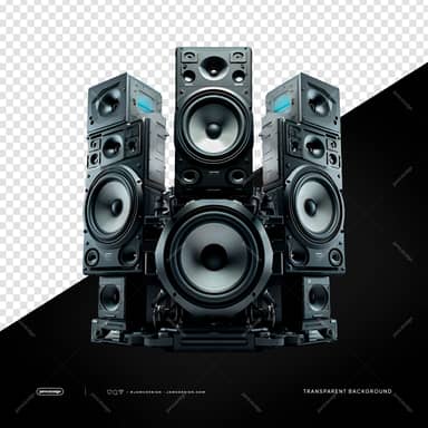 Professional DJ Speaker Sound System PNG Transparent