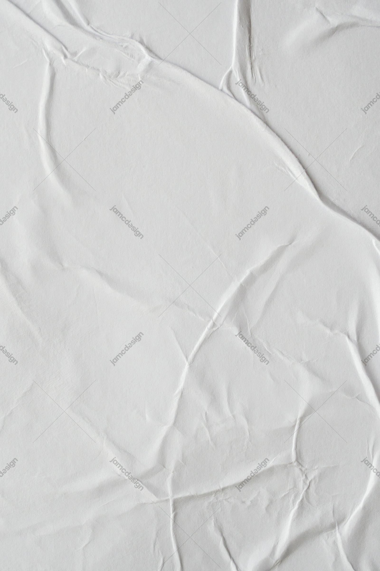 Minimal White Fabric Crease Background