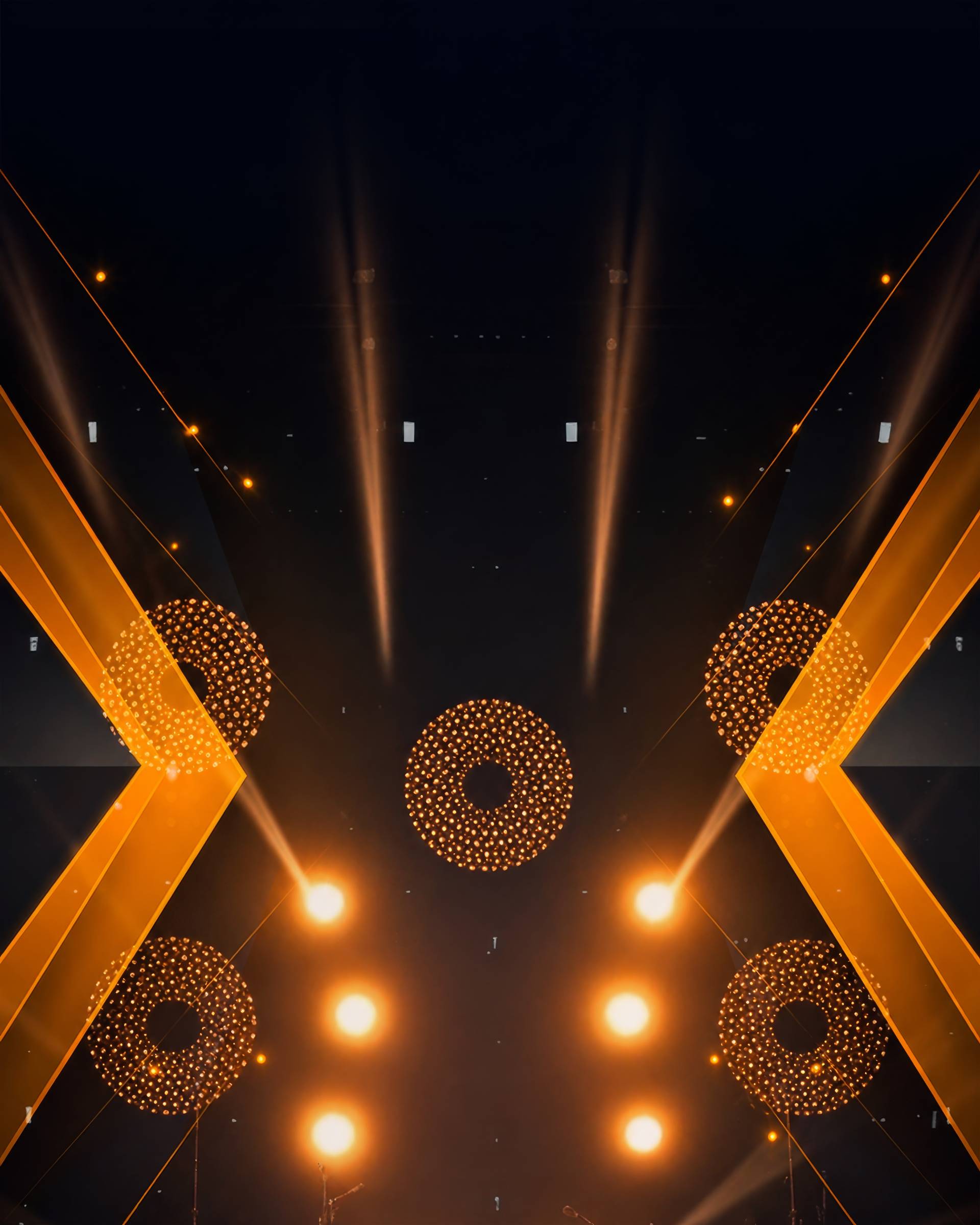Abstract Gold Geometric Light Background