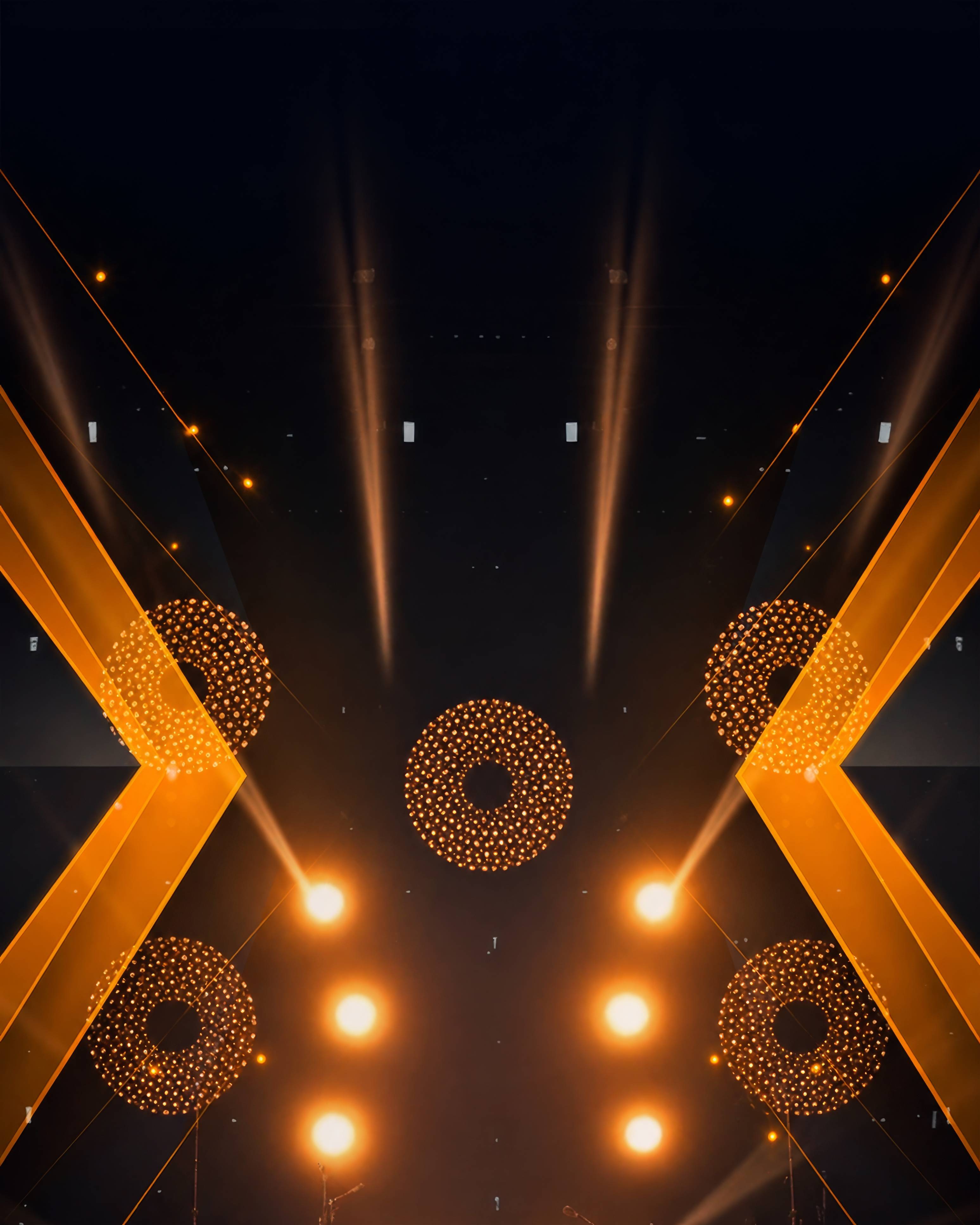 Abstract Gold Geometric Light Background