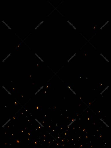 Fine Fire Dust Particles On Black Orange Ember Glow Background Texture
