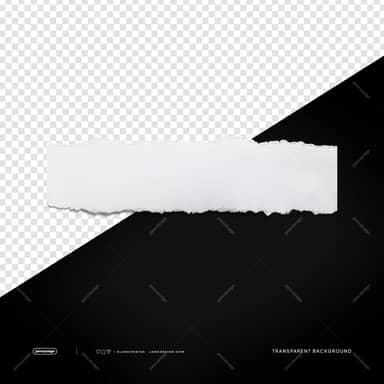 White Jagged Paper Strip Distressed Edge Transparent Object PNG