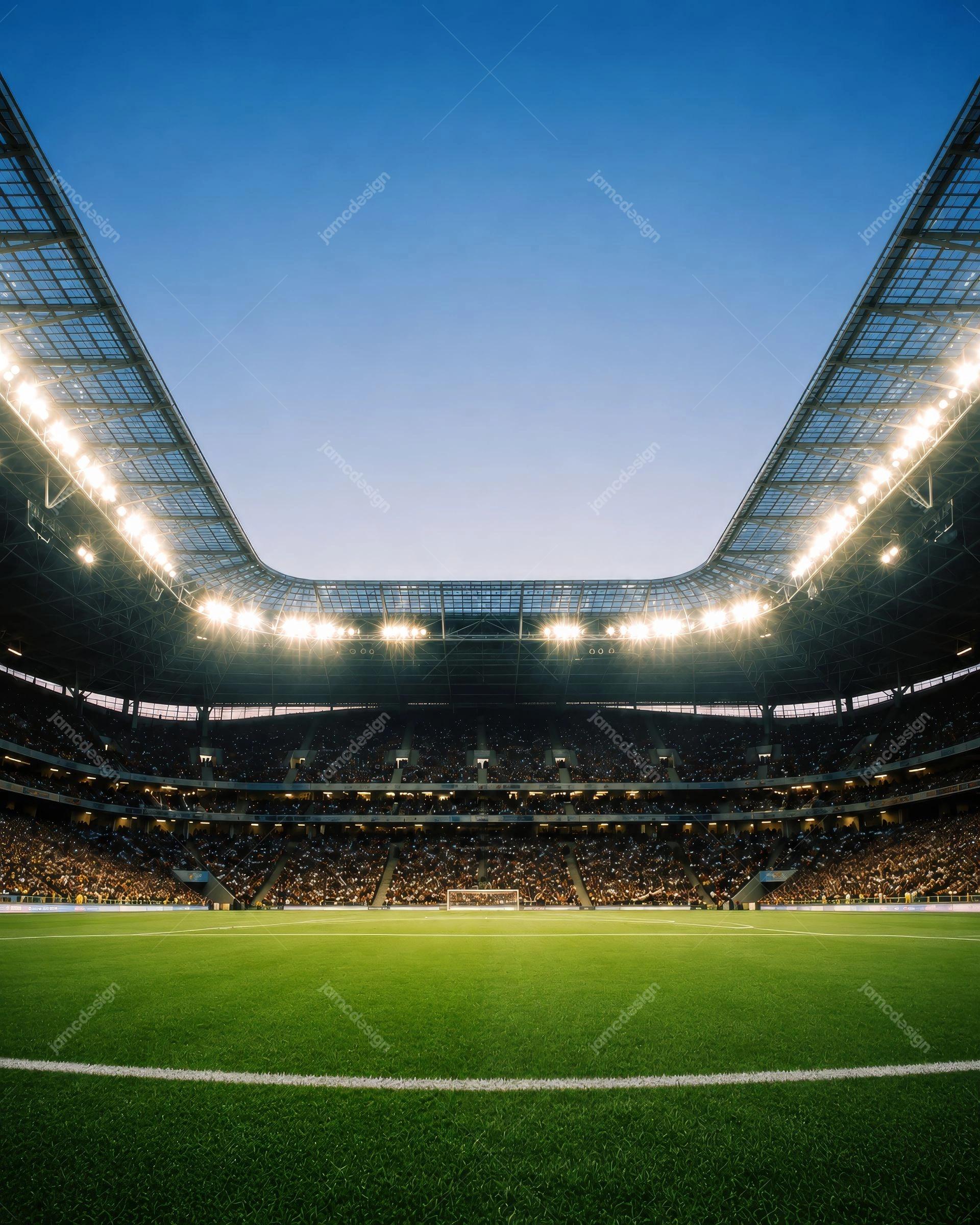 Football Soccer Stadium Field Pitch Background