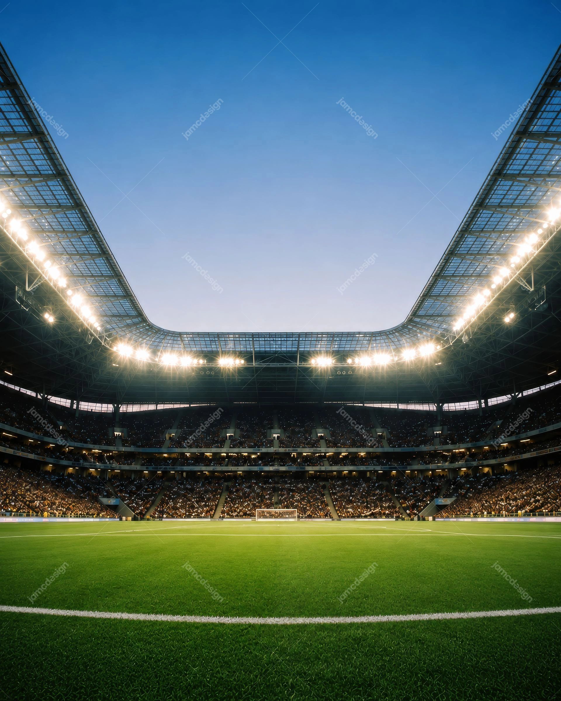 Football Soccer Stadium Field Pitch Background