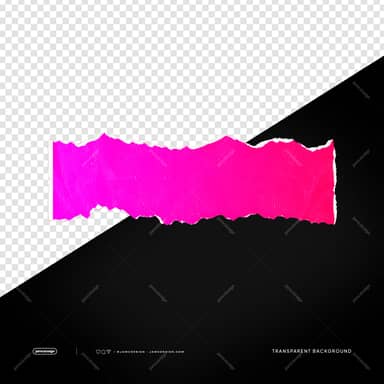 Pink Torn Paper Strip PNG Transparent